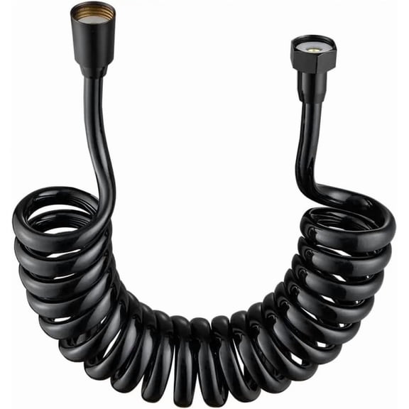 Toilet Bidet Spring Hose Flexible Shower Tube Anti-twist & Stretchable Water Plumbing Spiral Flexible Shower Hose 1.5/2/3/5M