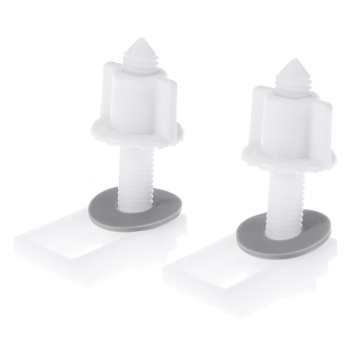 Toilet Bolt Screw Seat Screws White Washers Hinge Replacement Parts