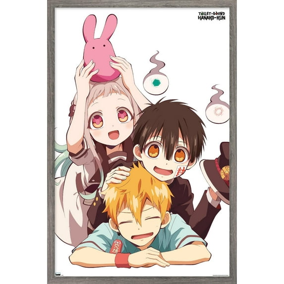 Toilet-Bound Hanako-Kun - Group Picture Wall Poster, 14.725" x 22.375" Framed