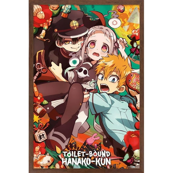 Toilet-Bound Hanako-Kun - Group Wall Poster, 14.725" x 22.375", Framed