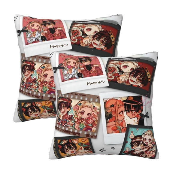 Toilet Bound Hanako Kun Home Made Decorative Cushion Covers Pillow Covers 2 Pack