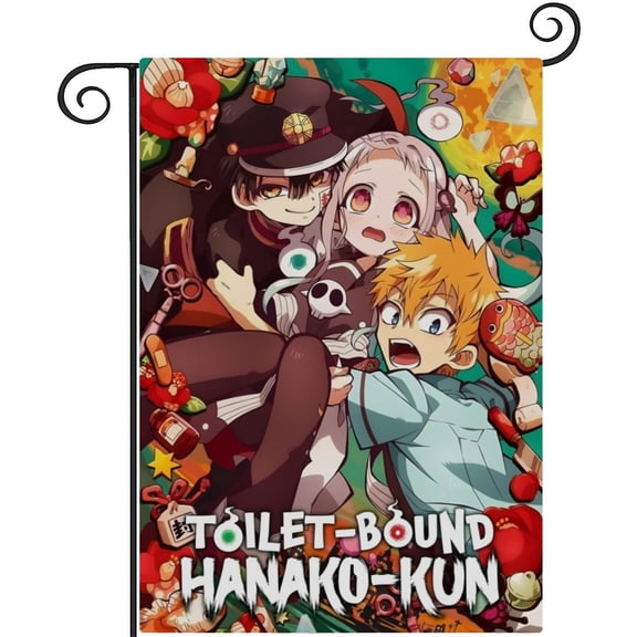 Toilet Bound Hanako Kun-themed Garden Flag. Perfect gift for fans, friends, and family members, and suitable for outdoor activities, party decorations11''x18''