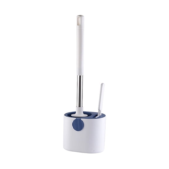Toilet Bowl Brush and Holder, Long Handled Toilet Brush Set for Bathroom with Cleaning Brush, Deep Cleaning Wall-Mounted Household Cleaning Brush Set, 17.32 Inches