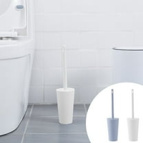 Toilet Bowl Brush and Holder Set, Compact Toilet Cleaning Brush with Caddy, Non-scratch Bristles & Splash Guard for Effective Cleaning, Ideal for Small Bathrooms and Tight Spaces,Vsgery