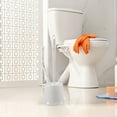 thumbnail image 1 of Toilet Bowl Brush Set, Compact Design, Long Handle, Removable Water Storage Tank, Soft Bristles, for Bathroom Cleaning, 1 of 6