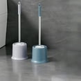 thumbnail image 1 of Toilet Bowl Brush Set | Compact Ergonomic Handle | Soft Bristle Non-Scratch Cleaner | Plastic Holder | For Bathroom Toilet Sink Bathtub | Space-Saving Design | Fast-Drying Drainage | 1 Piece 17.9 x, 1 of 6