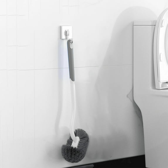 Toilet Bowl Brush,for Bathroom Deep Cleaning,Long Handle Toilet Brush Durable Under The Rim,Household Deep Cleaning Brushes for Toilet-Gray