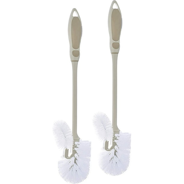 Toilet Bowl Brushes with Lip Beige, Multi Pack Toilet Brush Scrub Under
