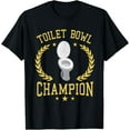 thumbnail image 1 of Toilet Bowl Champion Funny Fantasy Football Player T-Shirt, 1 of 4