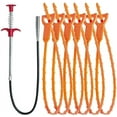 Toilet Bowl Cleaner 6pcs Hair Snake Tool Sink Anti Blocking Cleaning