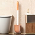 thumbnail image 1 of Toilet Bowl Cleaner Brush Long-Handled Toilet Brush For Every Corner At Home Wall-Mounted Round-Head Toilet Cleaning Brush Toilet Brush With Base For Bathroom Cleaning Toilet Wand, 1 of 6
