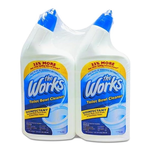 Toilet Bowl Cleaner Disinfectant Spray, 32oz (6 Pack) - Bathroom Cleaner for Rust, Lime & Hard Water Stains - Kills Germs & Disinfects Toilet Bowls