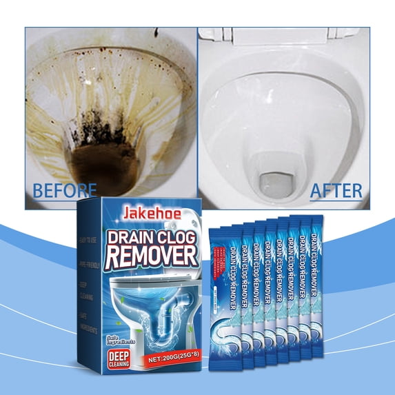 Toilet Bowl Cleaner and Drain Unclogger, Fast Acting Foam Clog Remover with Deodorizing Fresh Scent, Prevents Scale Buildup, Easy Spray Formula, Safe for Pipes, 7 oz