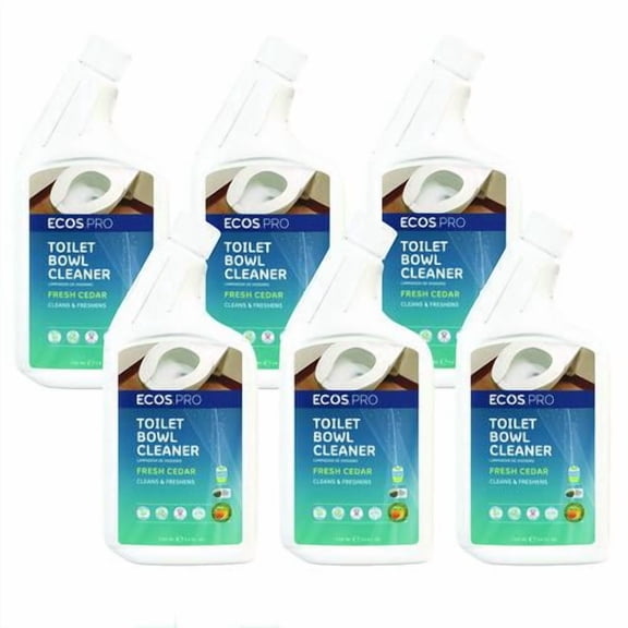 Toilet Bowl Cleaner, Fresh Cedar Scent, 24 oz Squeeze Bottle, 6/Carton | Bundle of 2