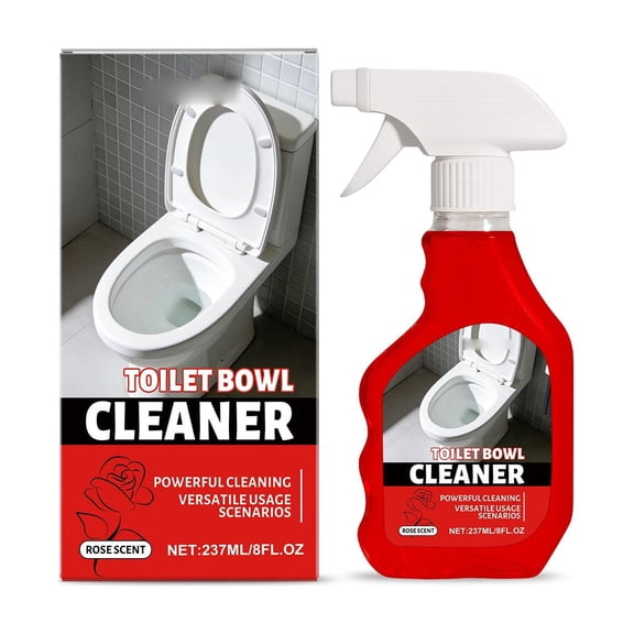 Toilet Bowl Cleaner Gel with Bleach, Bathroom Cleaning Gel Helps Loosen Tough Stains, Neutralizes Odors, 8.01 fl oz