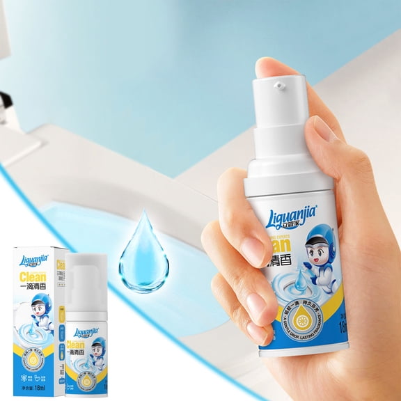 Toilet Bowl Cleaner Press Type, One Drop Deodorizer for Bathroom and Restroom, Long-Lasting Multi-scene Freshener, 18ml