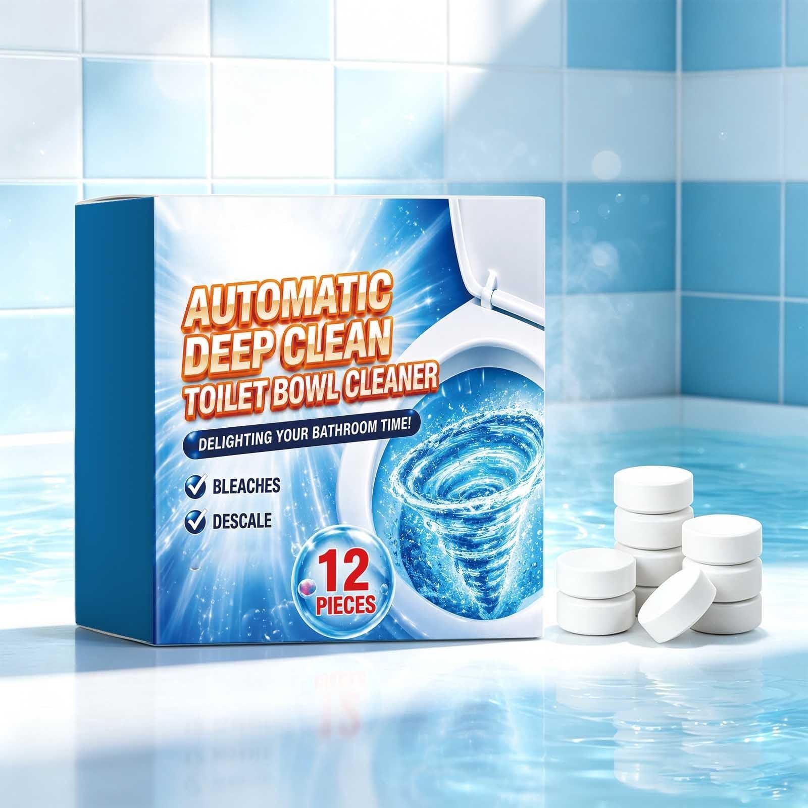 Toilet Bowl Cleaner Tablets 12 Count Deep Clean For Automatic Toilet toilet-bowl-cleaner-tablets-12-count-deep-clean-for-automatic-toilet