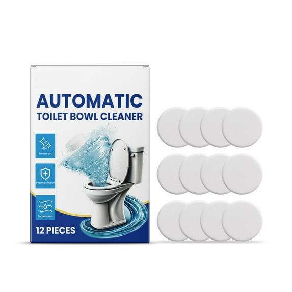 Toilet Bowl Cleaner 12 Pack Automatic Tablets With Sustained-Release Technology For Effective Cleaning And Freshness In Your Bathroom