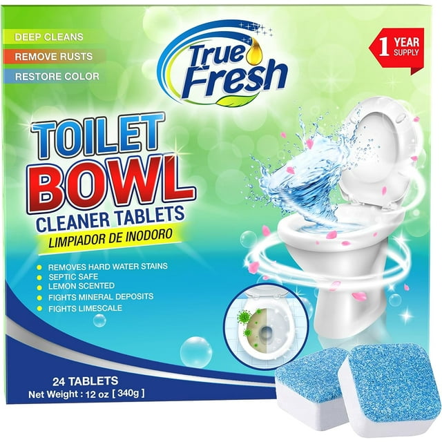 Toilet Bowl Cleaner Tablets 24 Pack True Alternative to Traditional
