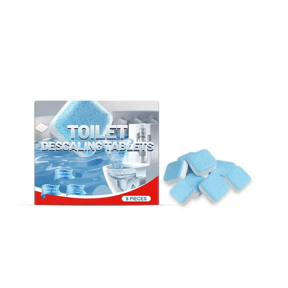 Toilet Bowl Cleaner Tablets Blue Toilet Tank Cleaners, Septic-Safe Hard Water Stain Remove, Bathroom Automatic Toilet Cleaning & Deodorizer, Fresh Scent