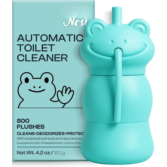 Toilet Bowl Cleaners, Automatic Long-Lasting Tank Cleaner Bottles with Light Scent, Easy to Use for & Office Cleaning, Blue