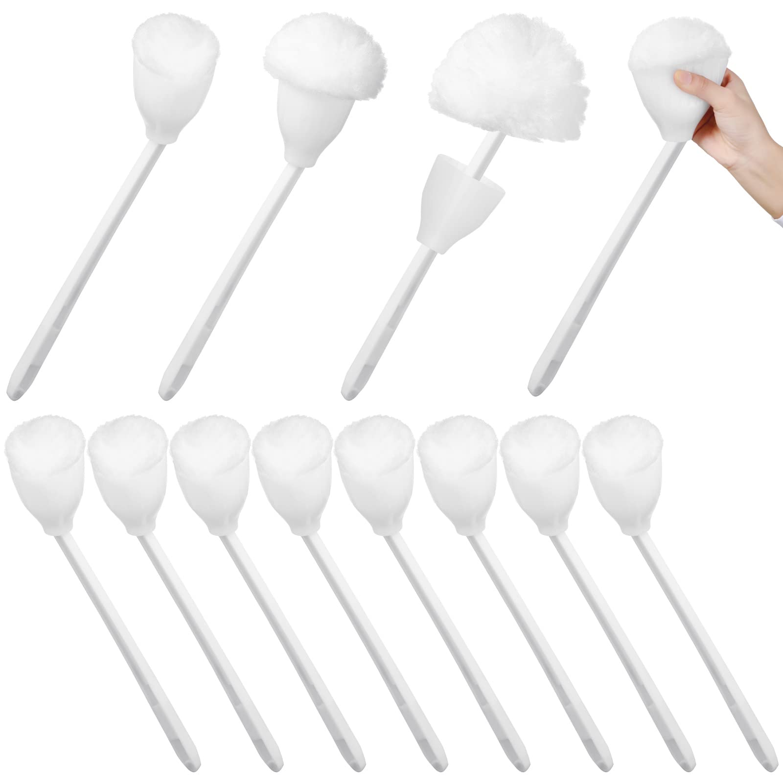 Toilet Bowl Mop Toilet Bowl Brush White Soft Swab Toilet Mop For