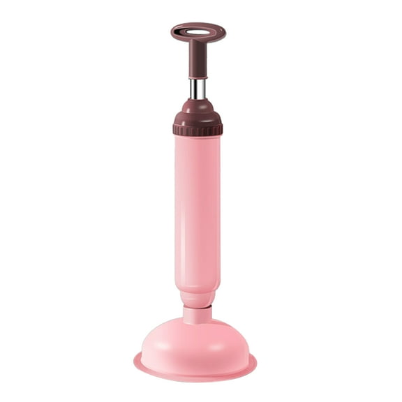 Toilet Bowl Plunger Strong Rubber Suction Cup Big All-Angle Design Aluminum Handle Bathroom Necessity