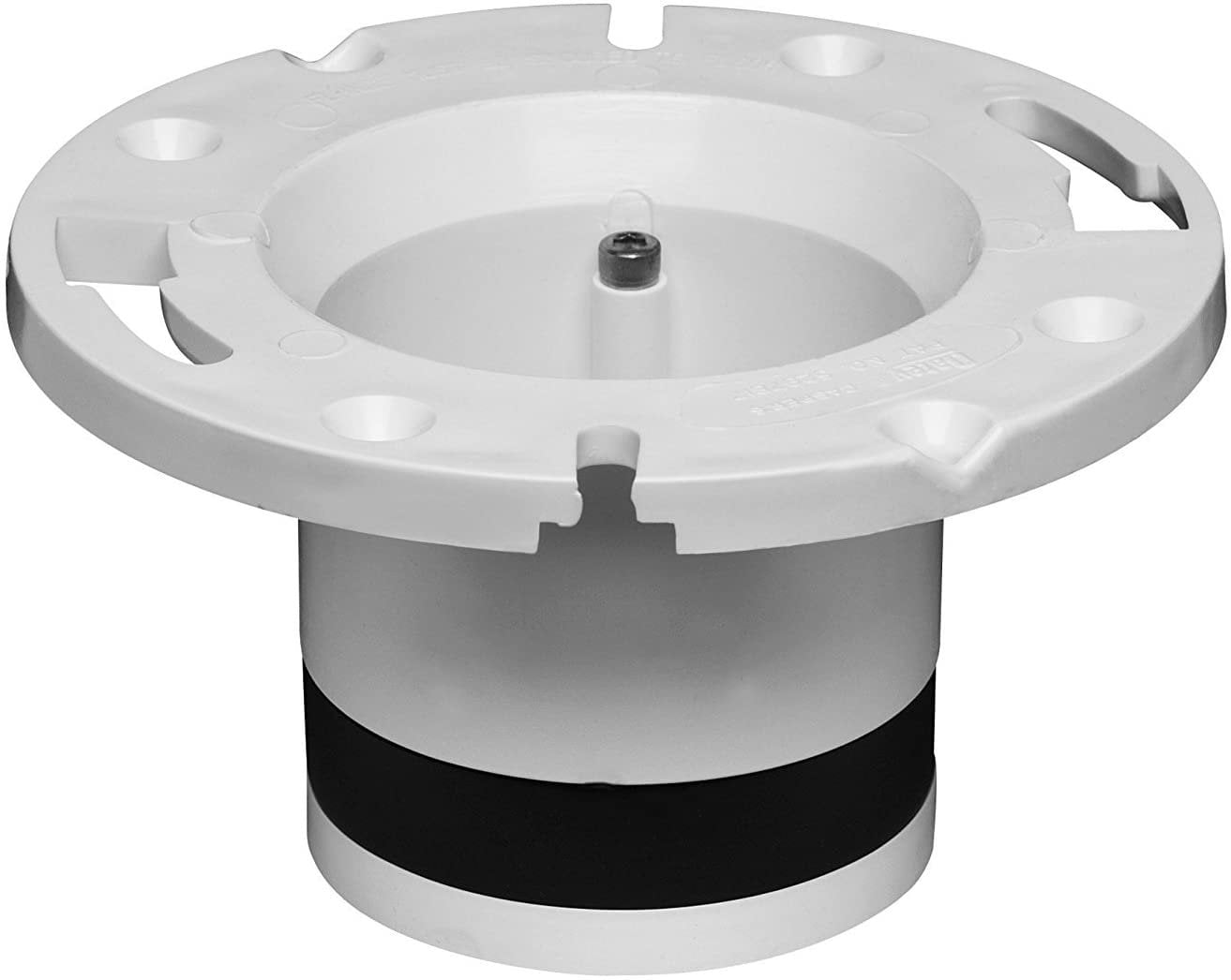 Toilet Bowl Repair Kit Bundle = Oatey 43539 PVC Cast Iron Flange Replacement, 4Inch + Sani Seal