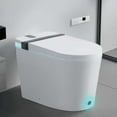 thumbnail image 1 of Toilet Bowl Replacement Smart Toilet with Bidet Seat Built-in,Auto Open/Close Seat, Foot Sensor, LED Display,Night Light, Warm Water & Dryer,Revolving lamp,Side Knob With Multiple Controls,Toilet Sea, 1 of 13