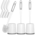 thumbnail image 1 of Toilet Brush, 3 Pack Toilet Brushes for Bathroom with Holder, Bathroom Accessories Toilet Bowl Brush with 3 Clean Brush, Toilet Scrub Brush, Toilet Brush Set for Deep Cleaning, 1 of 7