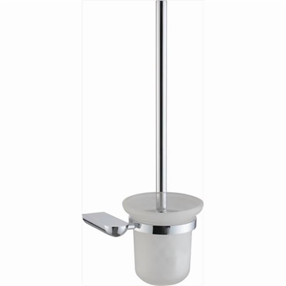 Toilet Brush And Glass Tumbler Holder - Brushed Nickel