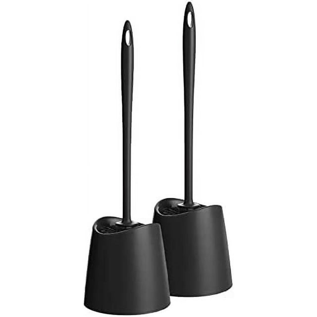 Toilet Brush Cleaner and Holder Black 2 Pack Toilet Bowl Cleaner Brush