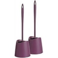 thumbnail image 1 of Toilet Brush Cleaner and Holder Purple 2 Pack Toilet Bowl Cleaner Brush with Scrubbing Wand, Brush and Storage Caddy for Easy Bathroom Cleaning, 1 of 1