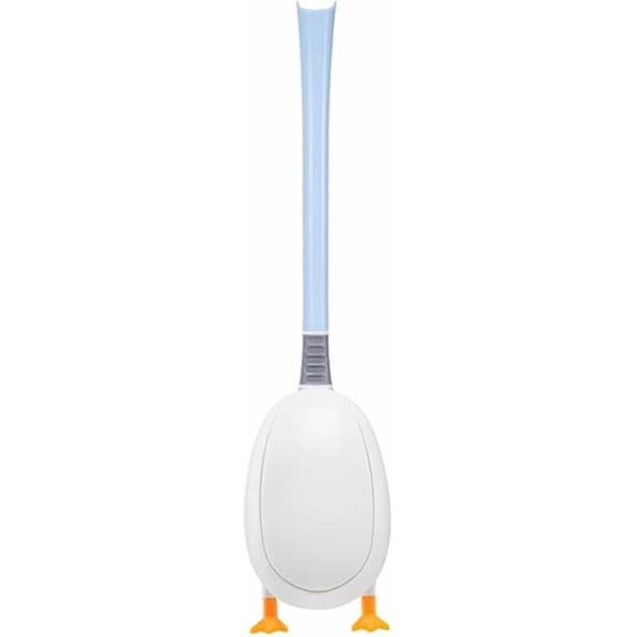 Toilet Brush Creative and Holder Silicone Toilet Cleaning Brush Cute Toilet Bowl Brush for Bathroom Cleaning Practical(Yellow)