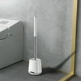 thumbnail image 1 of Toilet Brush with Hard Bristles, Large Bathroom Cleaning Tool for Toilet Bowl, Modern Design with Long Handle, Easy Installation and Hygienic Maintenance, 1 of 9