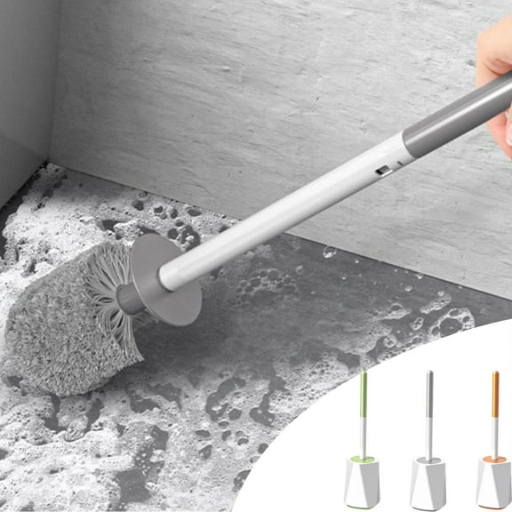Toilet Brush, Heavy Duty Bowl Cleaner with Strong Bristles and Non-slip Base, Deep Cleans Under Rim and Hard to Reach Areas, for Bathroom, Rv, and Home Use,Vsgery