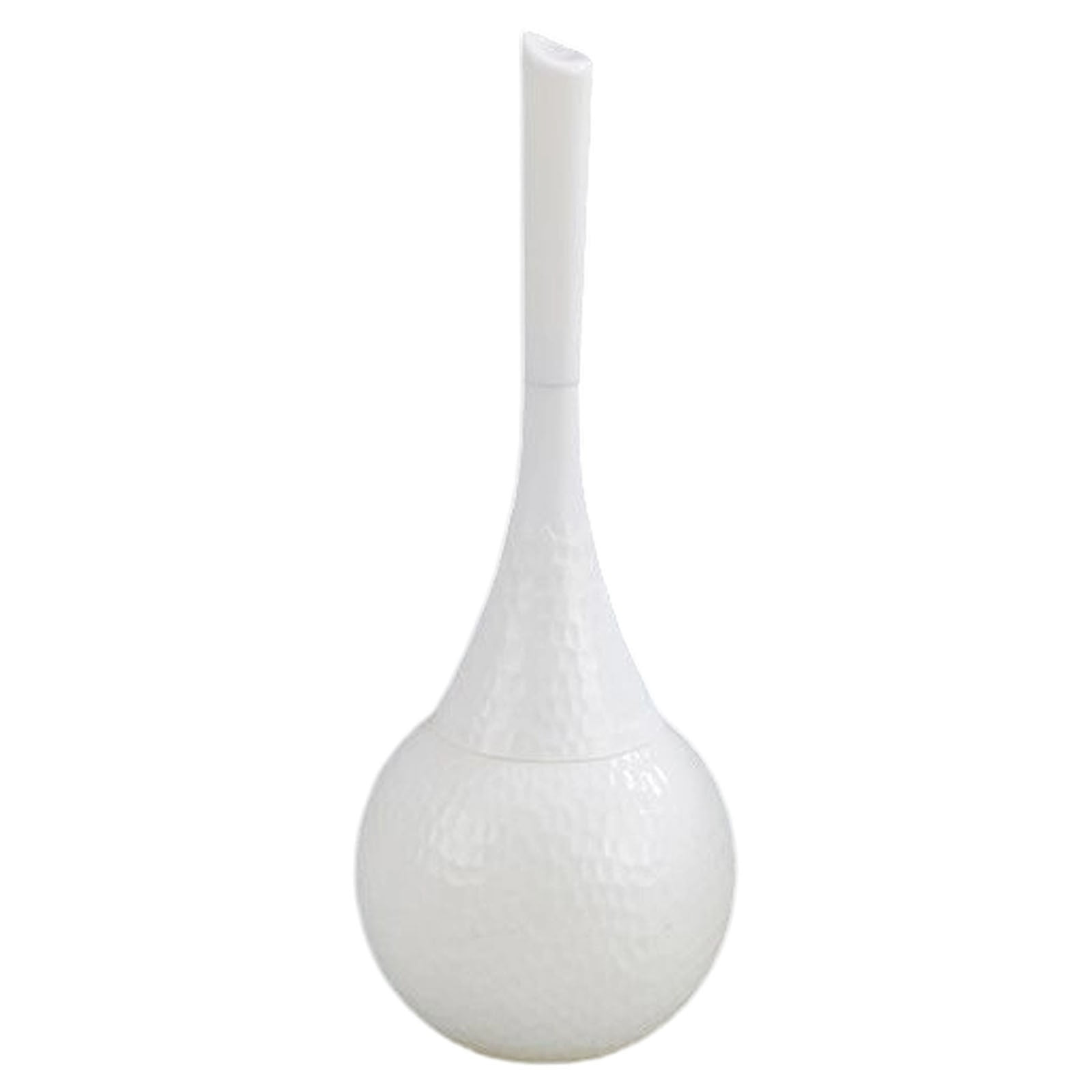 Toilet Brush and Holder Set,Brushed Nickel Modern Bathroom Brush with Anti-Splash Shield 360°Cleaning,ABS Plastic Rust-Proof Waterproof Toilet Bowl Cleaner for Household Cleaning(White4,5.5x5.5x15")