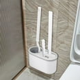 thumbnail image 1 of Toilet Brush and Holder Set with Drip Tray | Toilet Bowl Brush & Toilet Bowl Cleaner Brush Combo | Bathroom Cleaning Organizer | Strong Bristles | Easy Maintenance | Xuniizn, 1 of 6