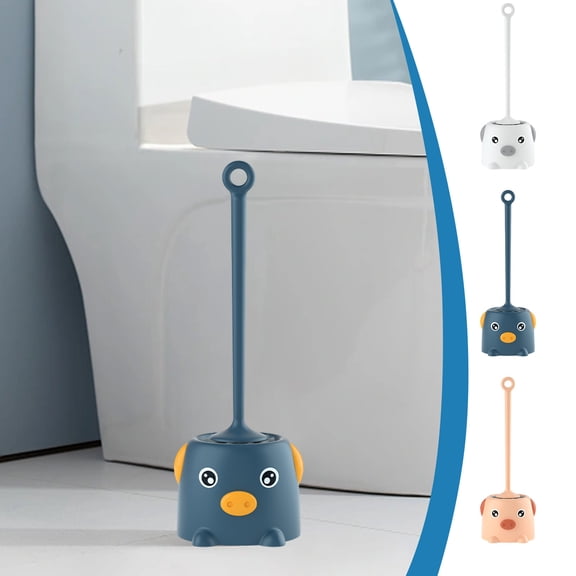 Toilet Brush and Holder Set with Drip Tray | Toilet Bowl Brush & Toilet Bowl Cleaner Brush Combo | Bathroom Cleaning Organizer | Strong Bristles | Easy Maintenance | Xuniizn