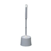 Toilet Brush and Holder Set, Toilet Cleaner Brush for Bathroom, Toilet Bowl Brush with Caddy, Toilet Scrubber for Deep Cleaning,Compact Size for Storage and Organization