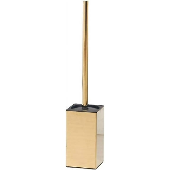 Toilet Brush Holder Stainless Steel 304 Standing Gold Square Toilet Brush Holder for Bathroom Storage and Organization (Gold)