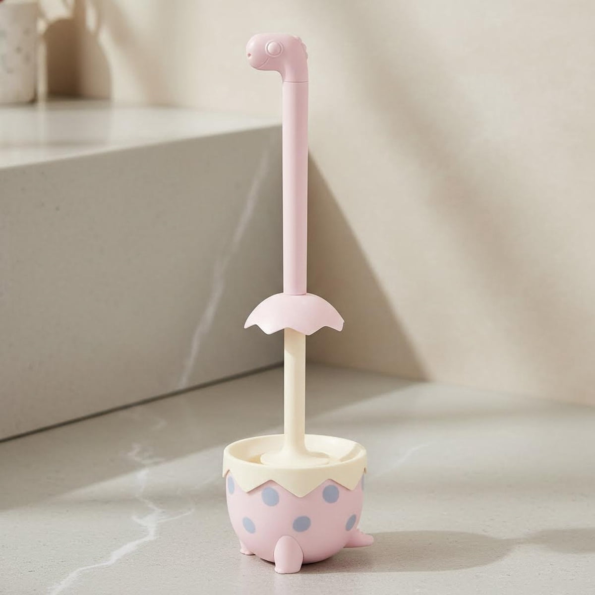 Toilet Brush, Pink, TPR Bristles