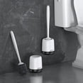 thumbnail image 1 of Toilet Brush Set with Ventilated Holder - 3 Packs, Silicone Toilet Bowl Brush - Floor Standing & Wall Mounted Scrubber, 1 of 6