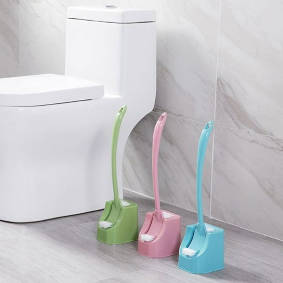 Toilet Brush with Storage Base for Thorough Bathroom Washing, Manual Bowl Scrubber for Restroom Hygiene, Modern Deep Surface Maintenance Tool for Home Commode Organization, 1 Piece Set, By UKHCCC