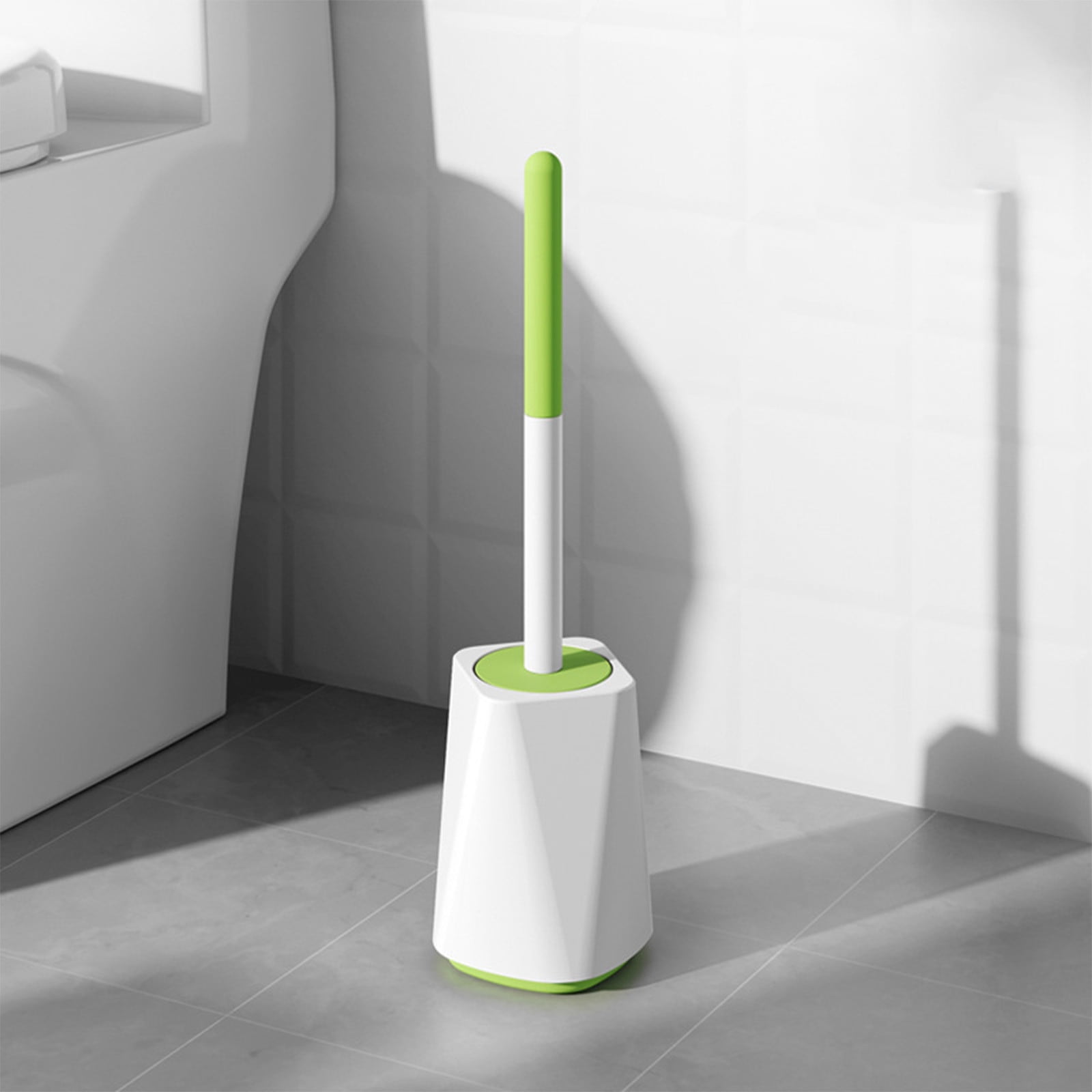 Toilet Brush with Strong Bristles and Heavy Base - Durable Handle ...