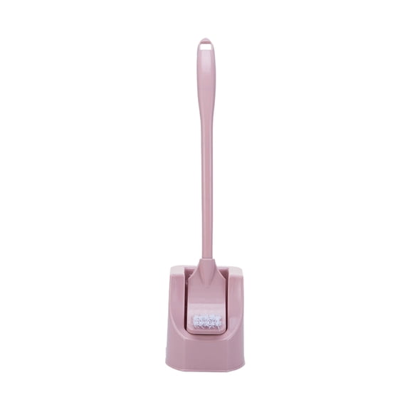 Toilet Brush Toilet Bowl Brushes with Holder Set,Long Handle Double-Sided Toilet Brush Bathroom Accessories Decontamination Tool,1pc(Pink)