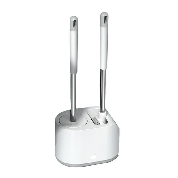 Toilet Brush and Holder Handle, Space Saving Toilet Bowl Brush for Storage, Durable Bristles Toilet Scrubber for Bathroom Cleaning