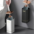 thumbnail image 1 of Toilet Brush and Holder Set with Long Handle Non-Scratch Plastic Bristles, Wall-Mounted Bathroom Toilet Bowl Cleaner Brush Kit, 1 of 7