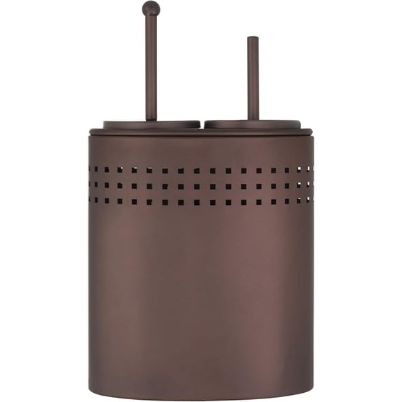 Toilet Brush and Plunger Set with Holder, Modern Oil Rubbed Bronze Bathroom Accessories Toilet Plunger and Toilet Bowl Brush Combo