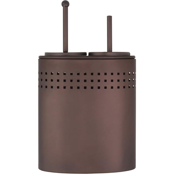 Toilet Brush and Plunger Set with Holder, Modern Oil Rubbed Bronze Bathroom Accessories Toilet Plunger and Toilet Bowl Brush Combo